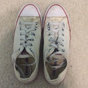 Women's White Converse Low Tops
